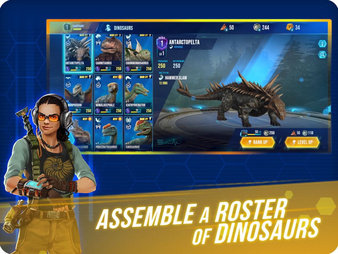 Jurassic World Primal Ops 게임 스크린 샷