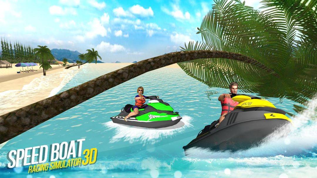 Speed Boat Racing Simulator 3D screenshot game