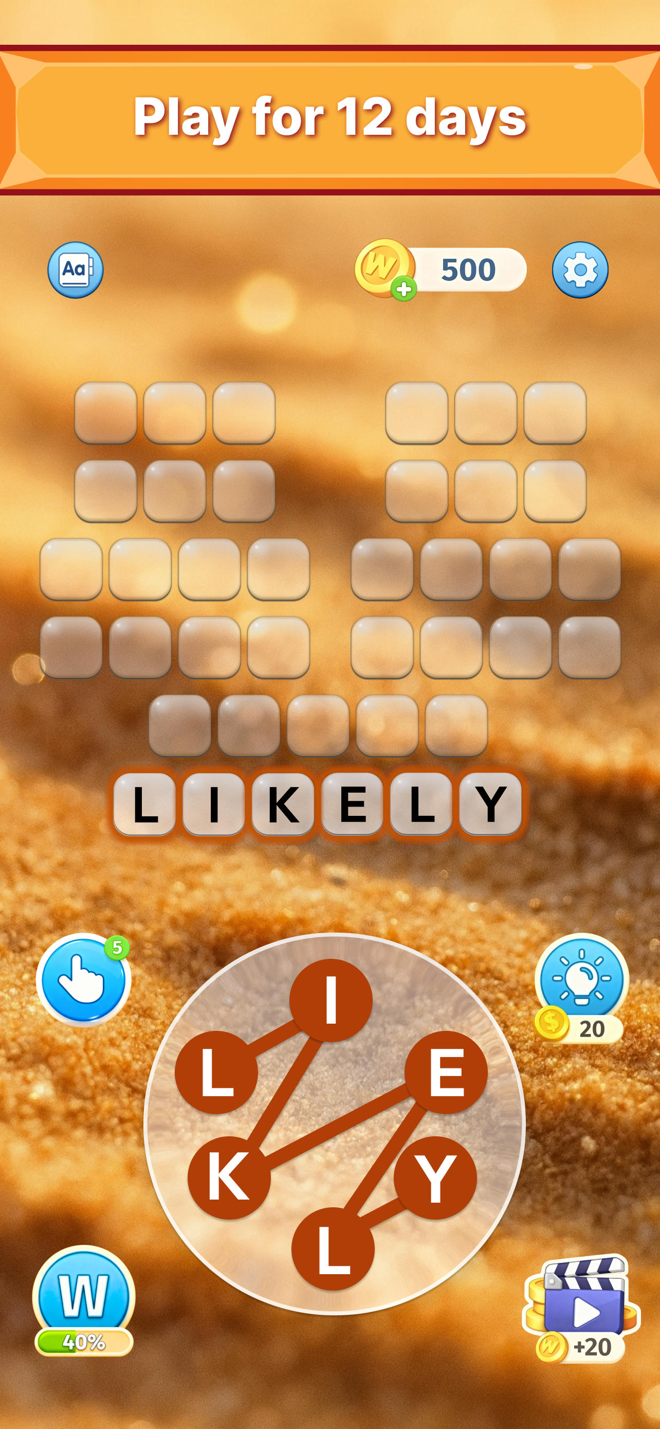 Word Trip - Word Puzzle Game Game Screenshot