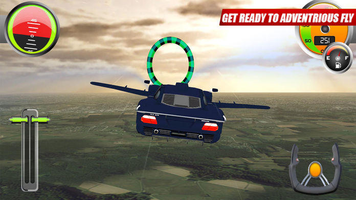 Flying Sport Car: Explore City 게임 스크린샷