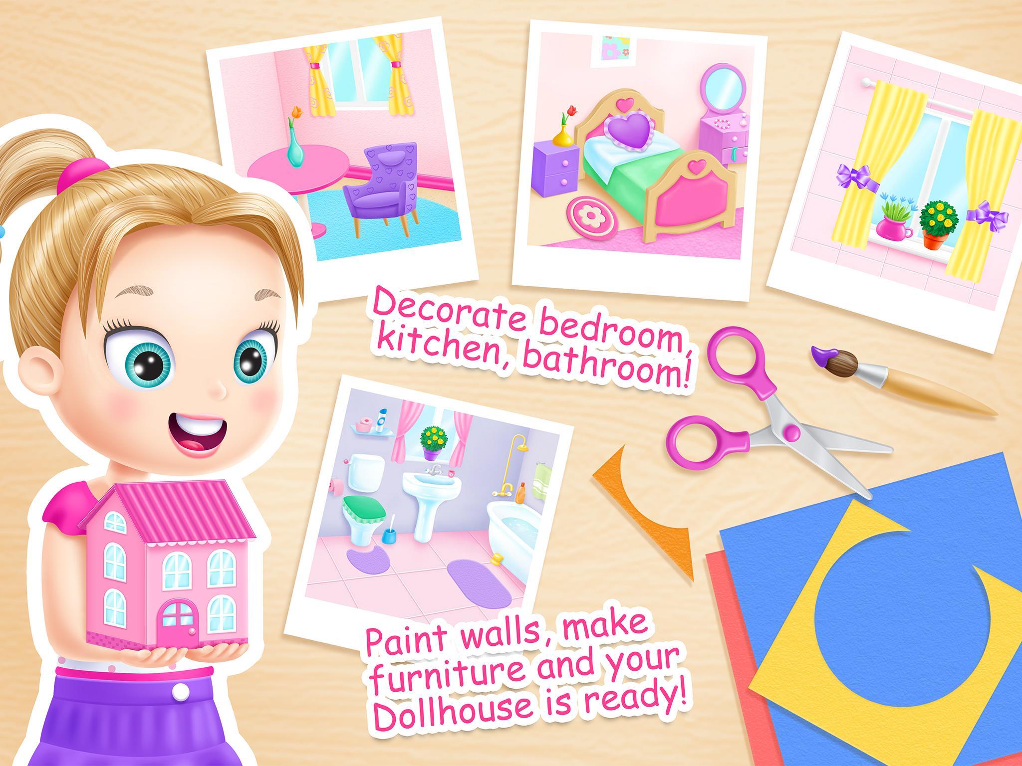 Captura de Tela do Jogo Doll House Cleanup