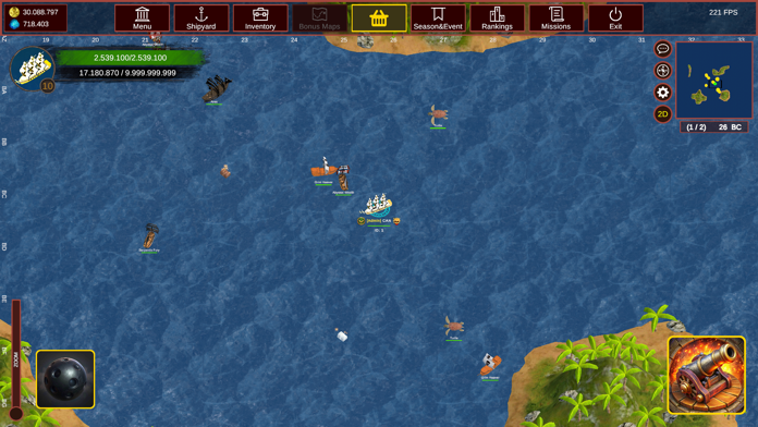 King Of The Pirates ゲームのスクリーンショット