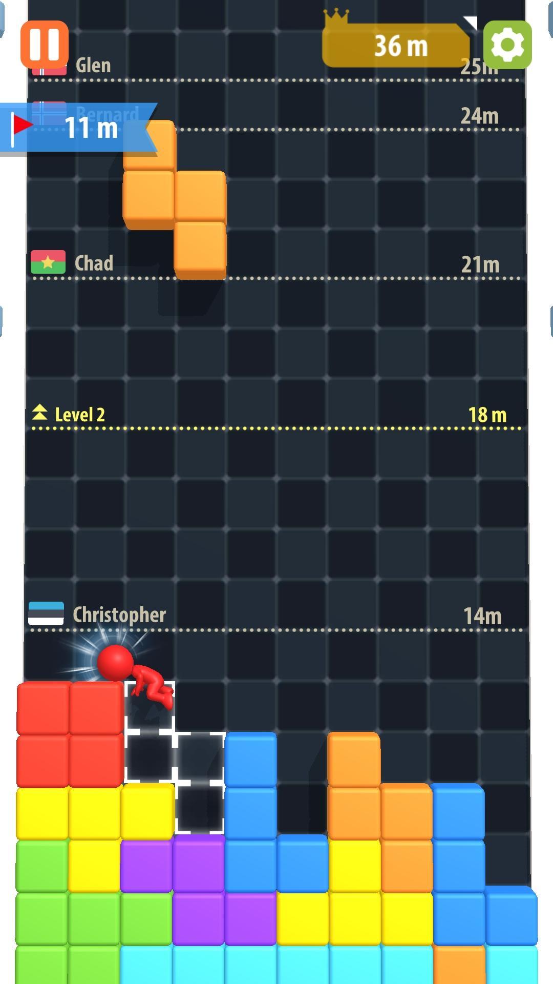 Avoid Blocks-Tetris Game Game Screenshot