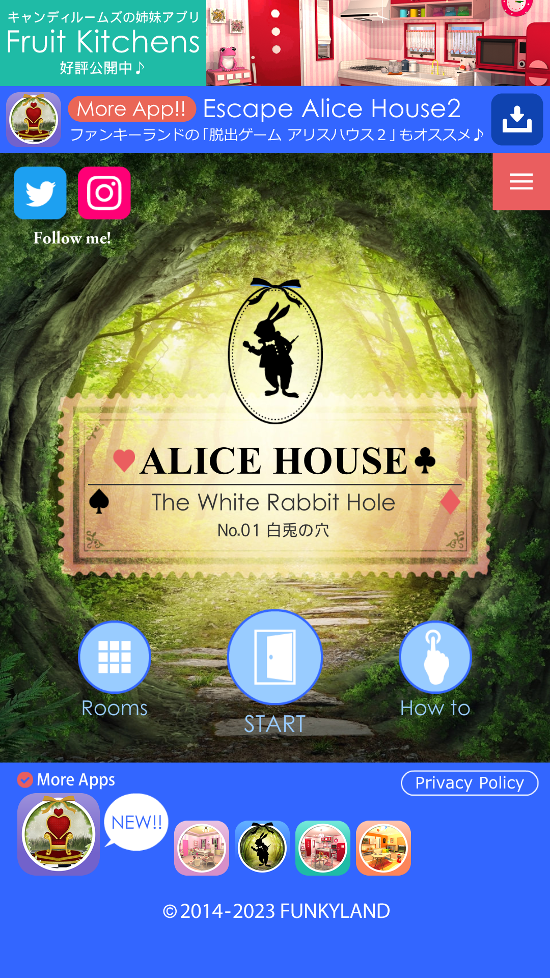 Скриншот игры Escape Alice House