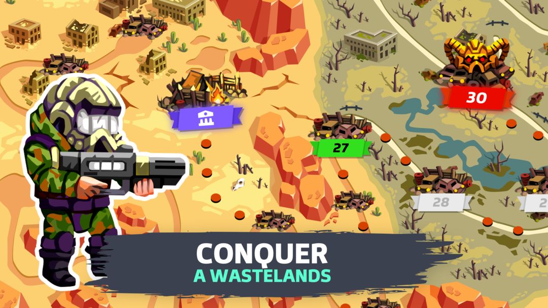SURVPUNK - Epic war strategy in wasteland ภาพหน้าจอเกม