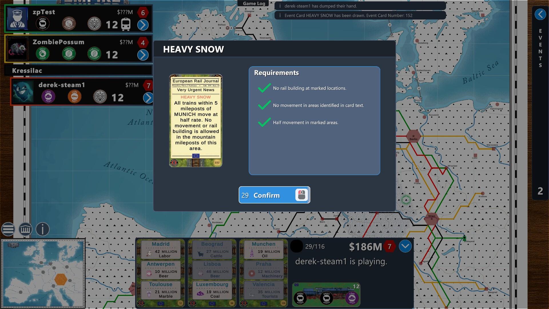 Empire Builder - Europe Game Screenshot