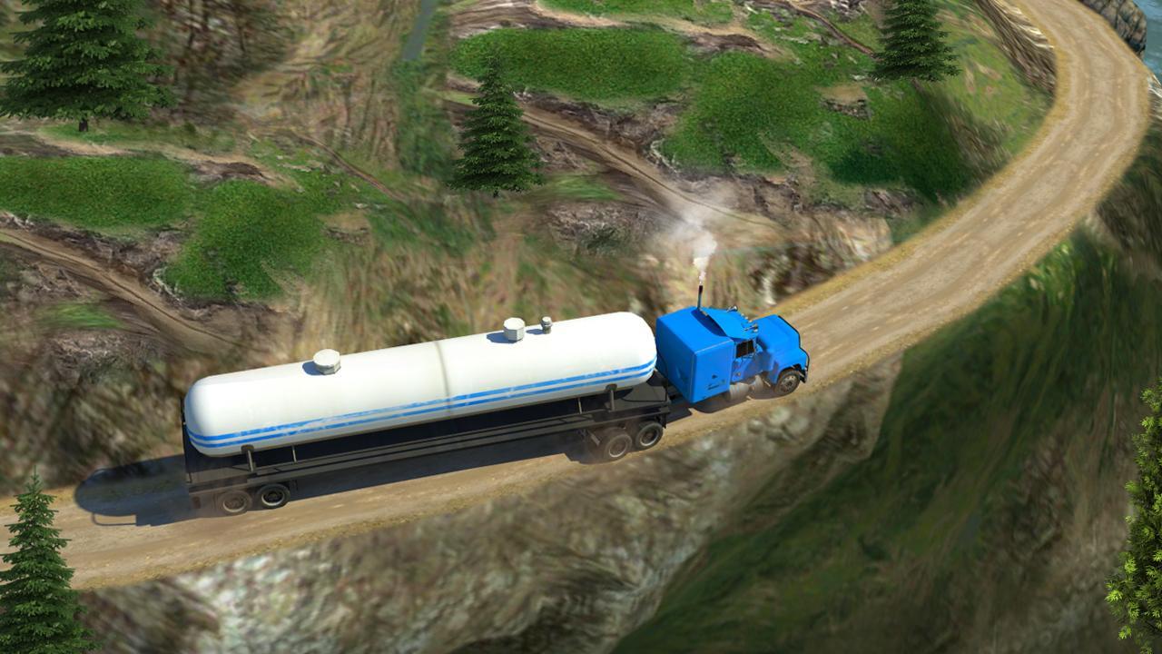 Oil Tanker Truck Simulator: Hill Driving Game Screenshot