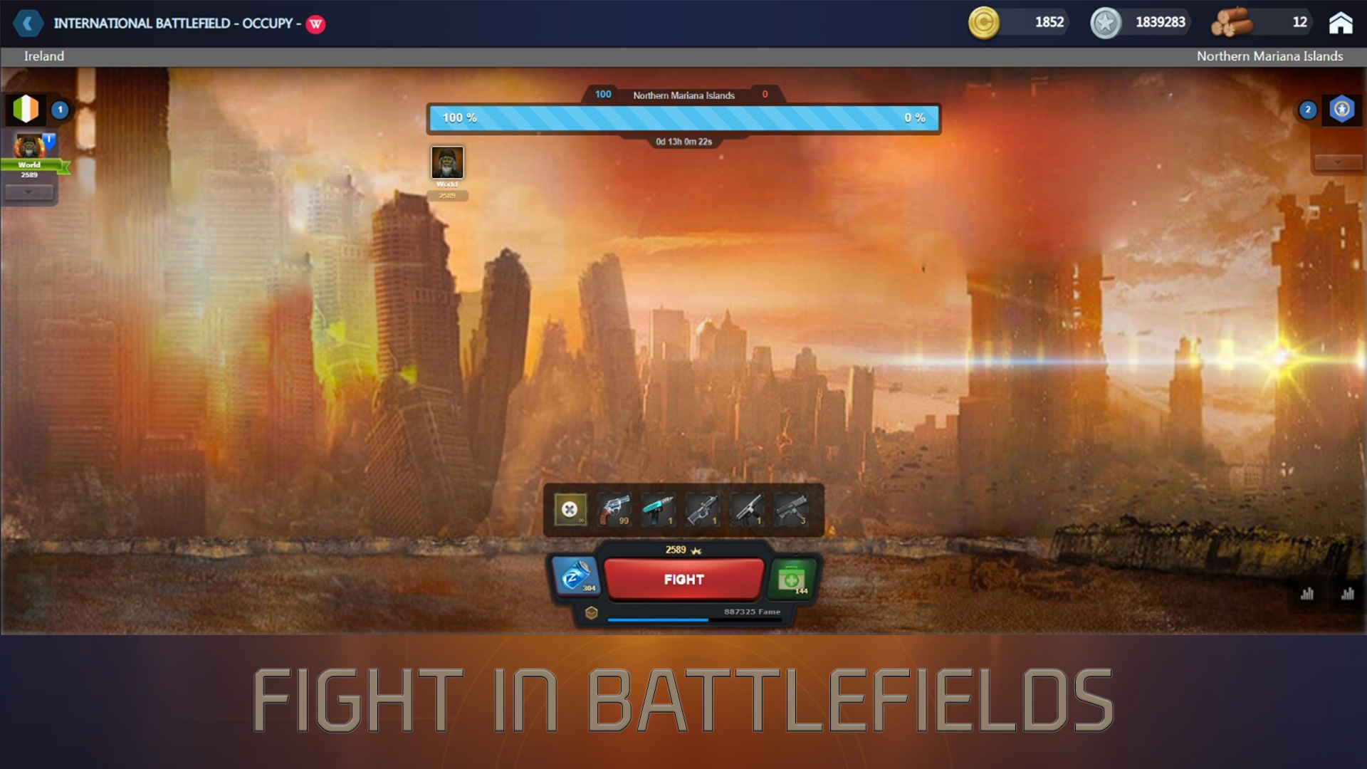 Planet Fights screenshot game