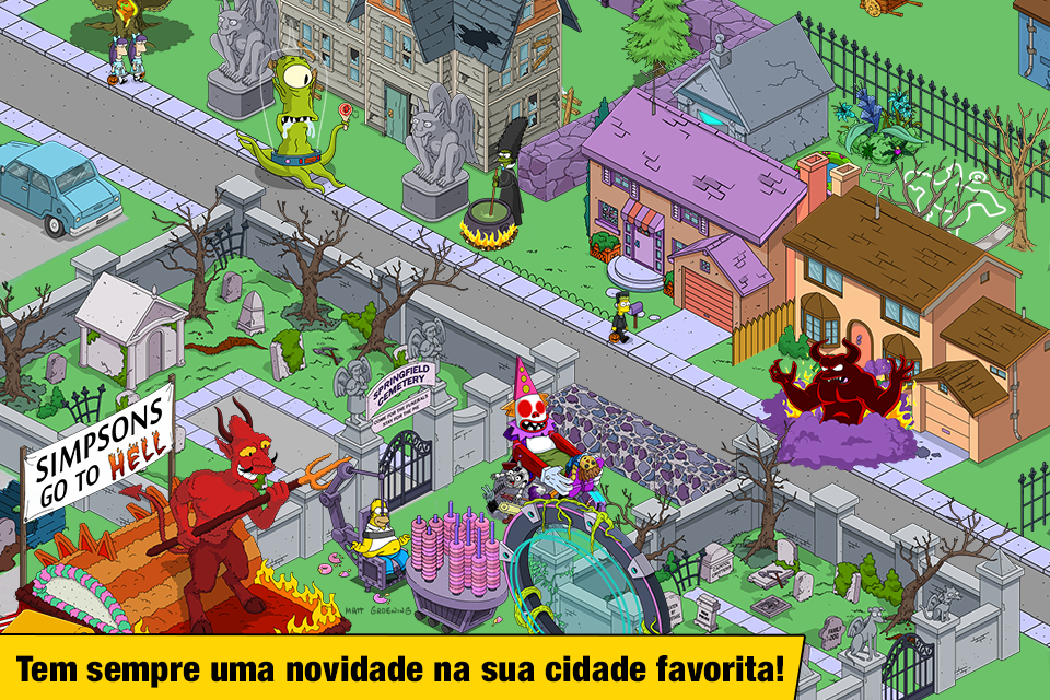Captura de Tela do Jogo The Simpsons™: Tapped Out