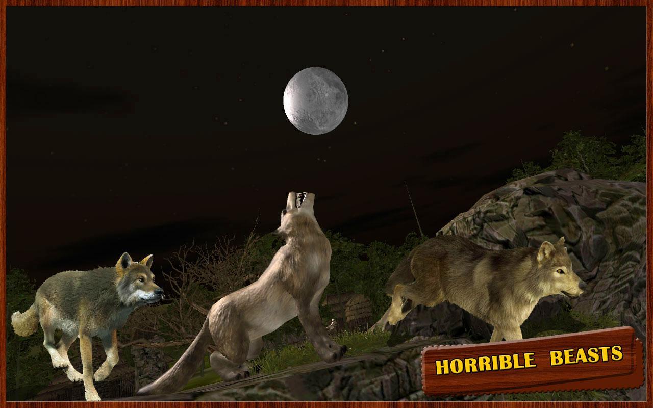 Wolf Sniper Hunting 3d Game Screenshot