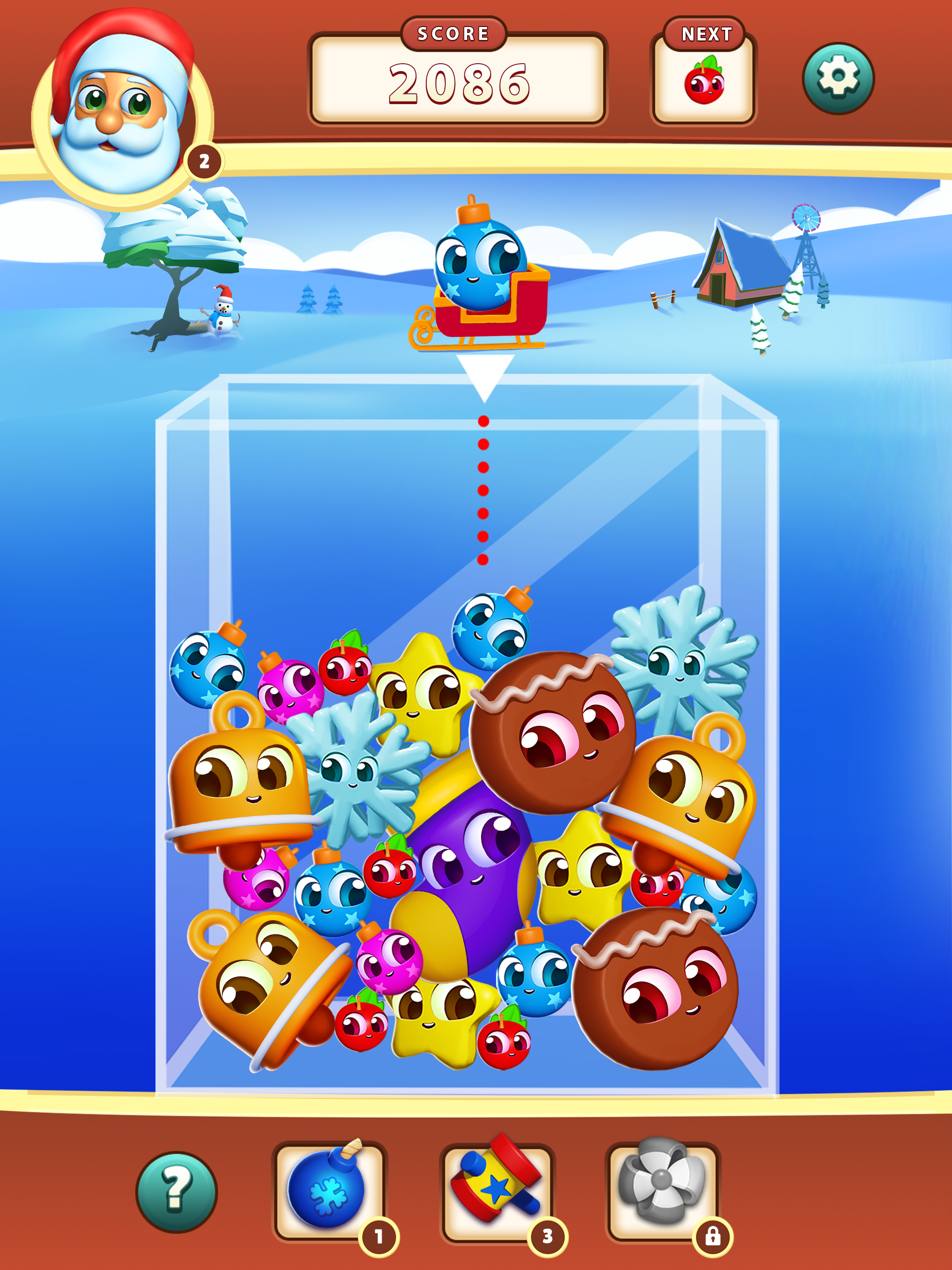 Merge to Santa: Fun Merge Game Screenshot