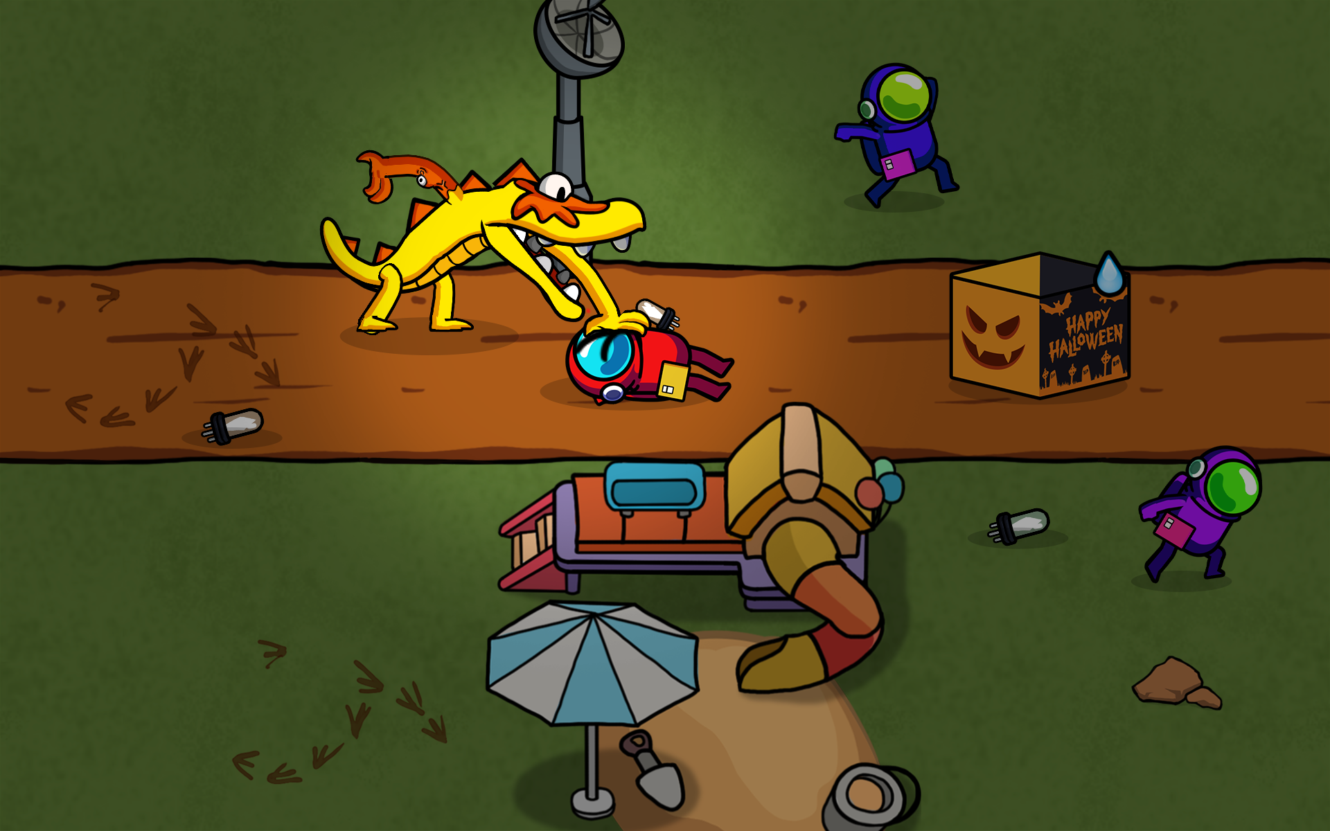 Screenshot of Survivor In Rainbow Monster