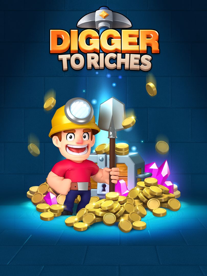 Digger To Riches： Idle mining game 게임 스크린 샷