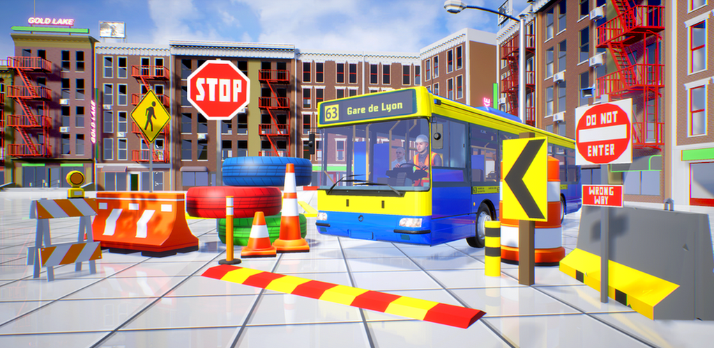 Estacionamento De Ônibus 3D Conectados de graça sobre