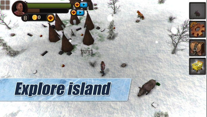 Winter Island CRAFTING GAME 3D Full screenshot game