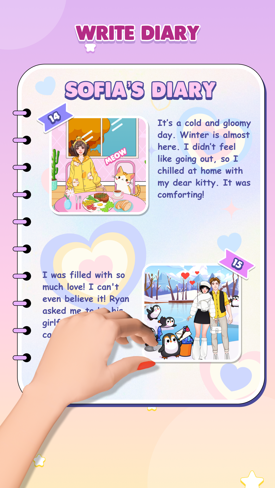 Paper Doll: Dress Up Diary ภาพหน้าจอเกม