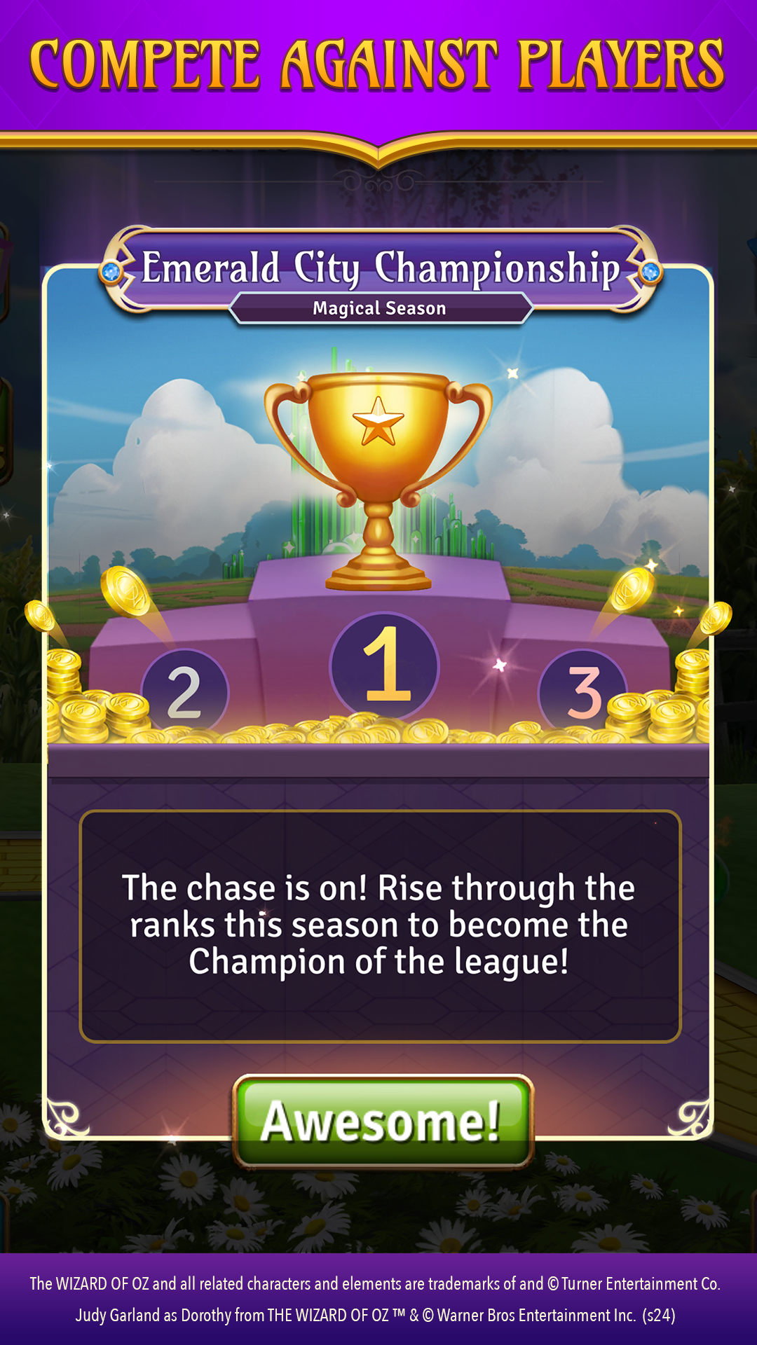 Cuplikan Layar Game The Wizard of Oz Magic Match 3