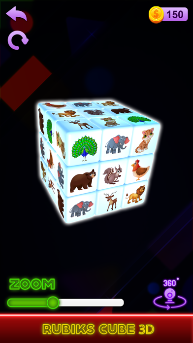 Rubik's Cube Solver 3D Game Screenshot