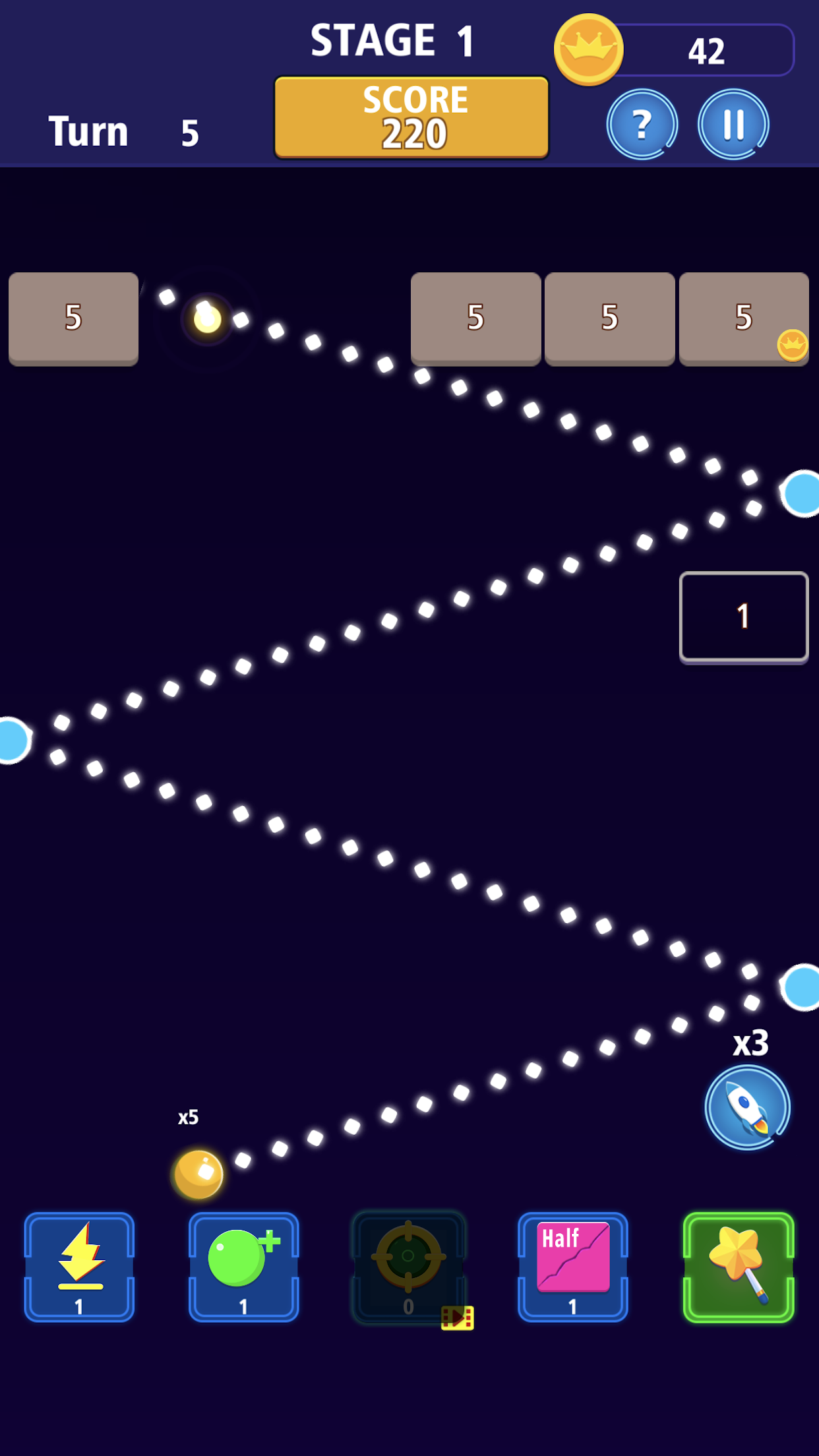 Bricks Breaker Crazy Blast Game Screenshot