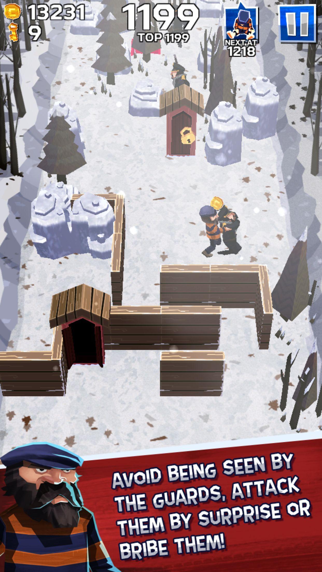Winter Fugitives Game Screenshot