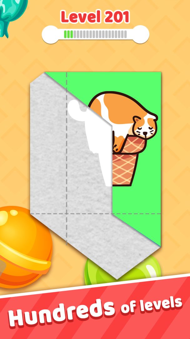 Screenshot of Paper Folding 3D - Puzzle Game