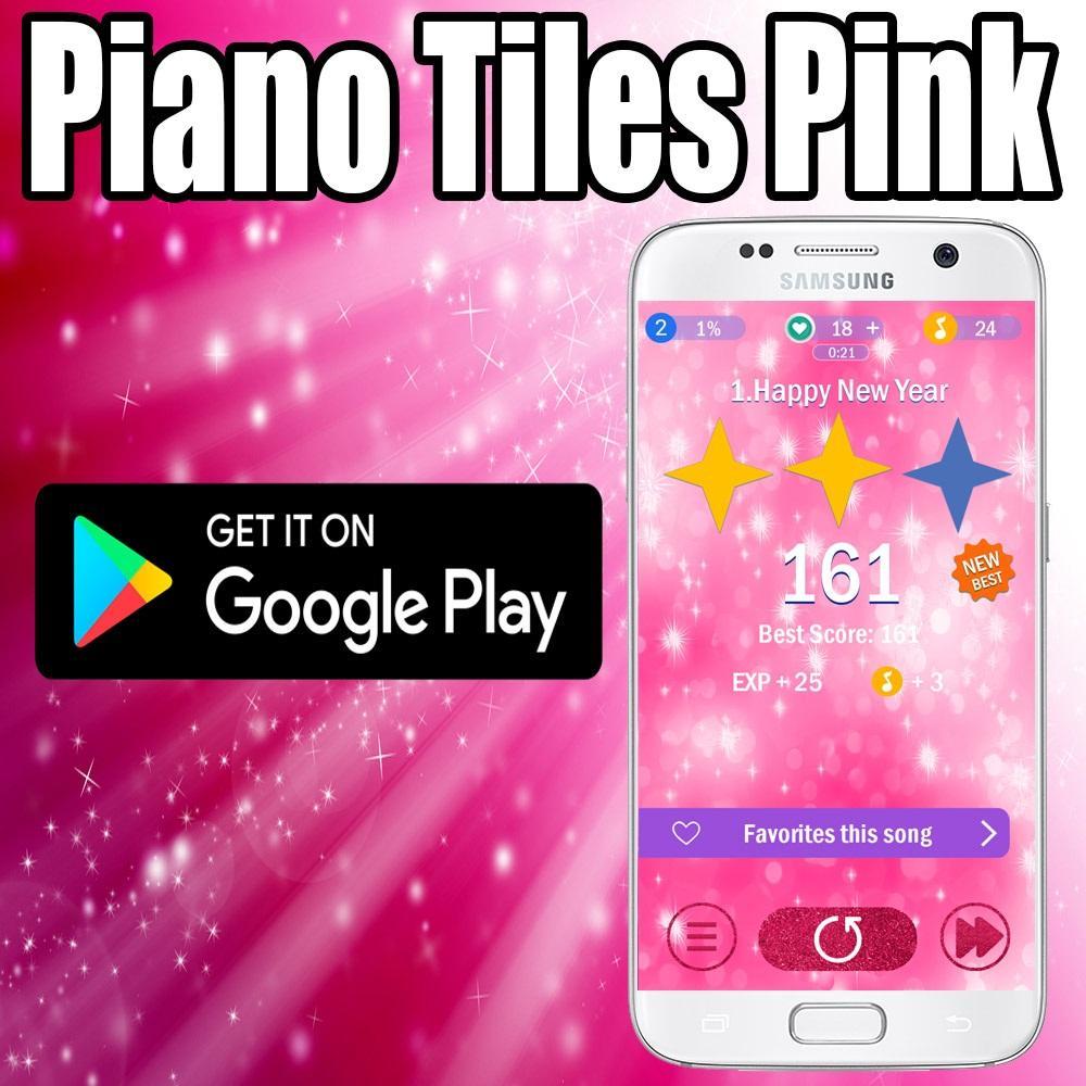 Screenshot of Pink Piano Tiles 2