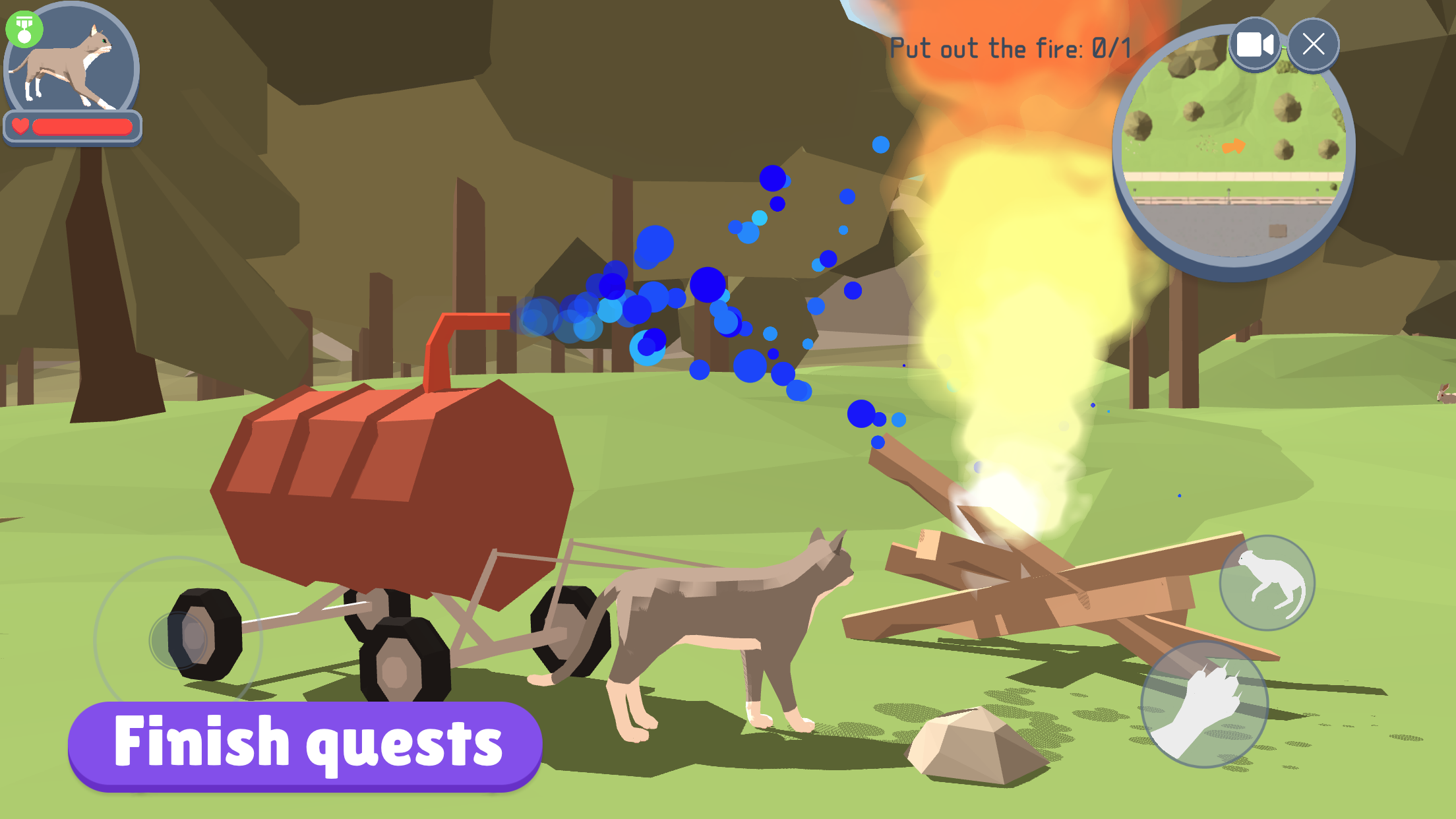 Cat Life Simulator Game Screenshot