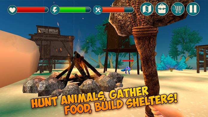 Pixel Tropical Island Survival 3D Game Screenshot
