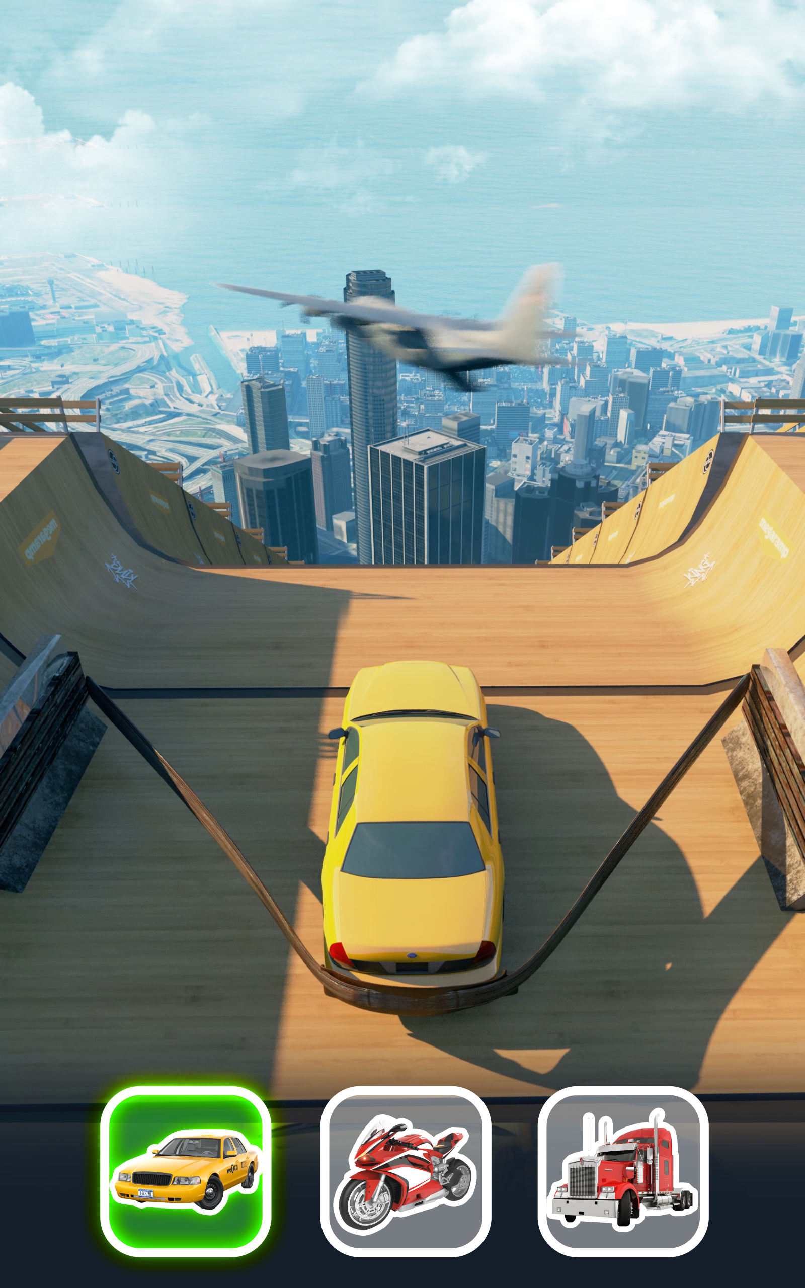 Captura de Tela do Jogo Mega Ramp Car Jumping
