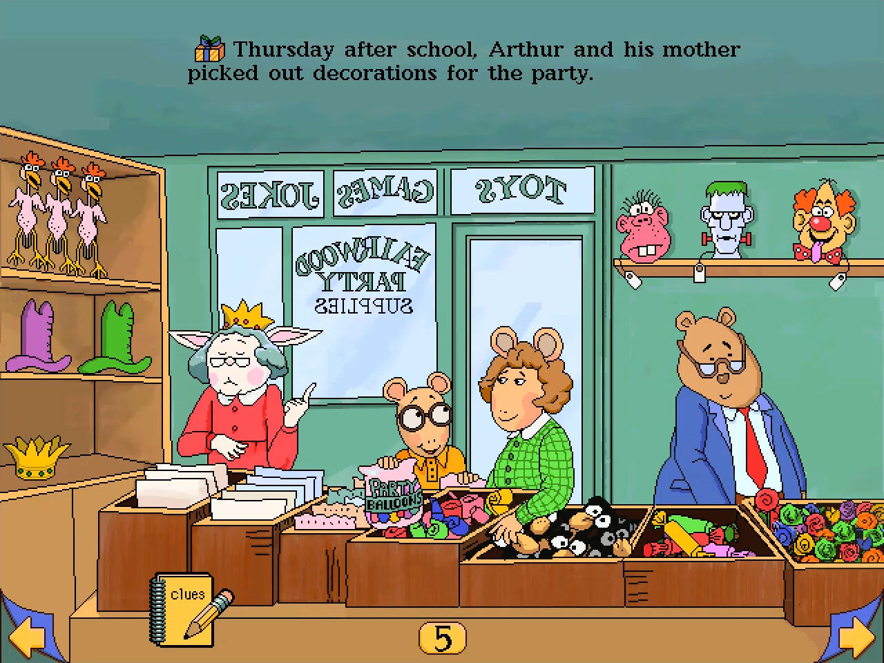 Screenshot of Arthur's Birthday