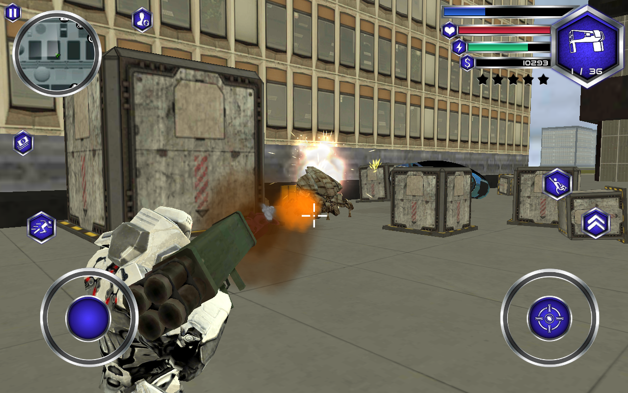 Fly Robot Swat Game Screenshot