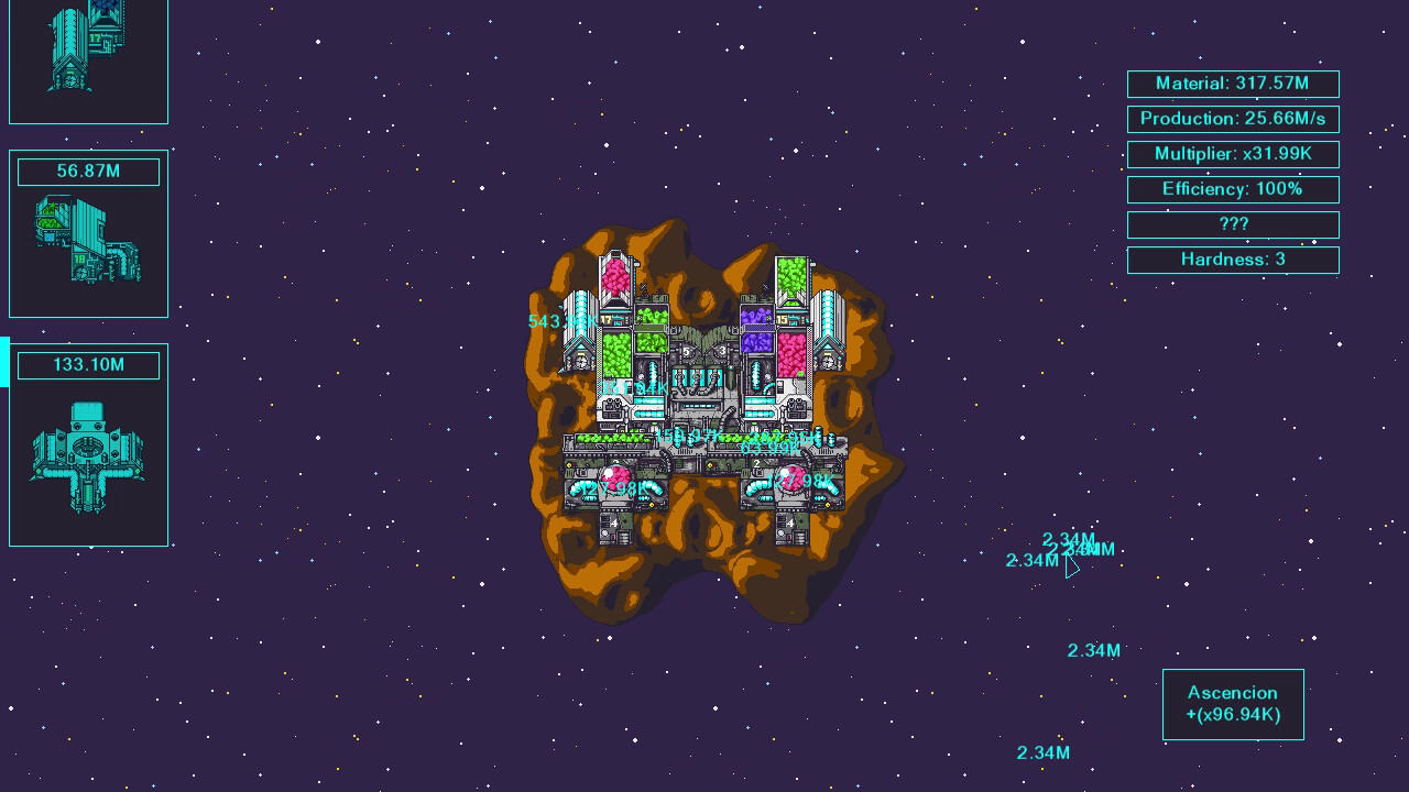 Asteroid Core Game Screenshot