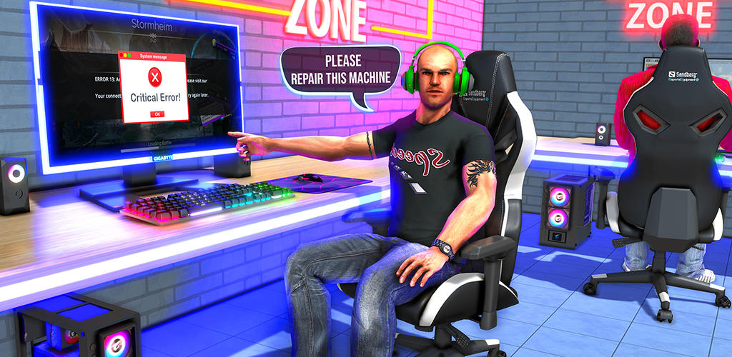 Banner of Internetcafe-Simulator-Spiele 1.8