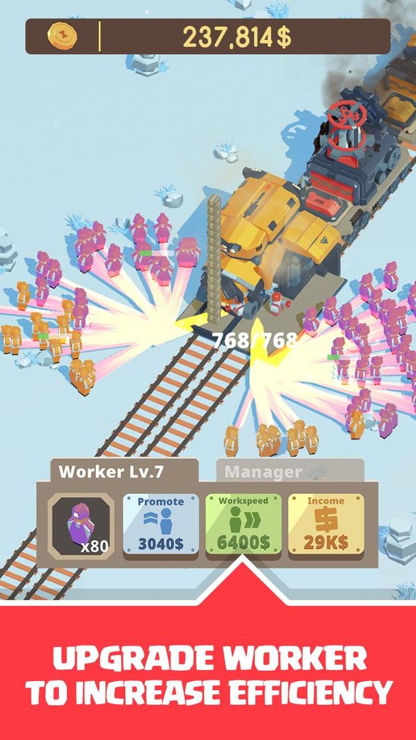 Screenshot of Idle Railway Builder