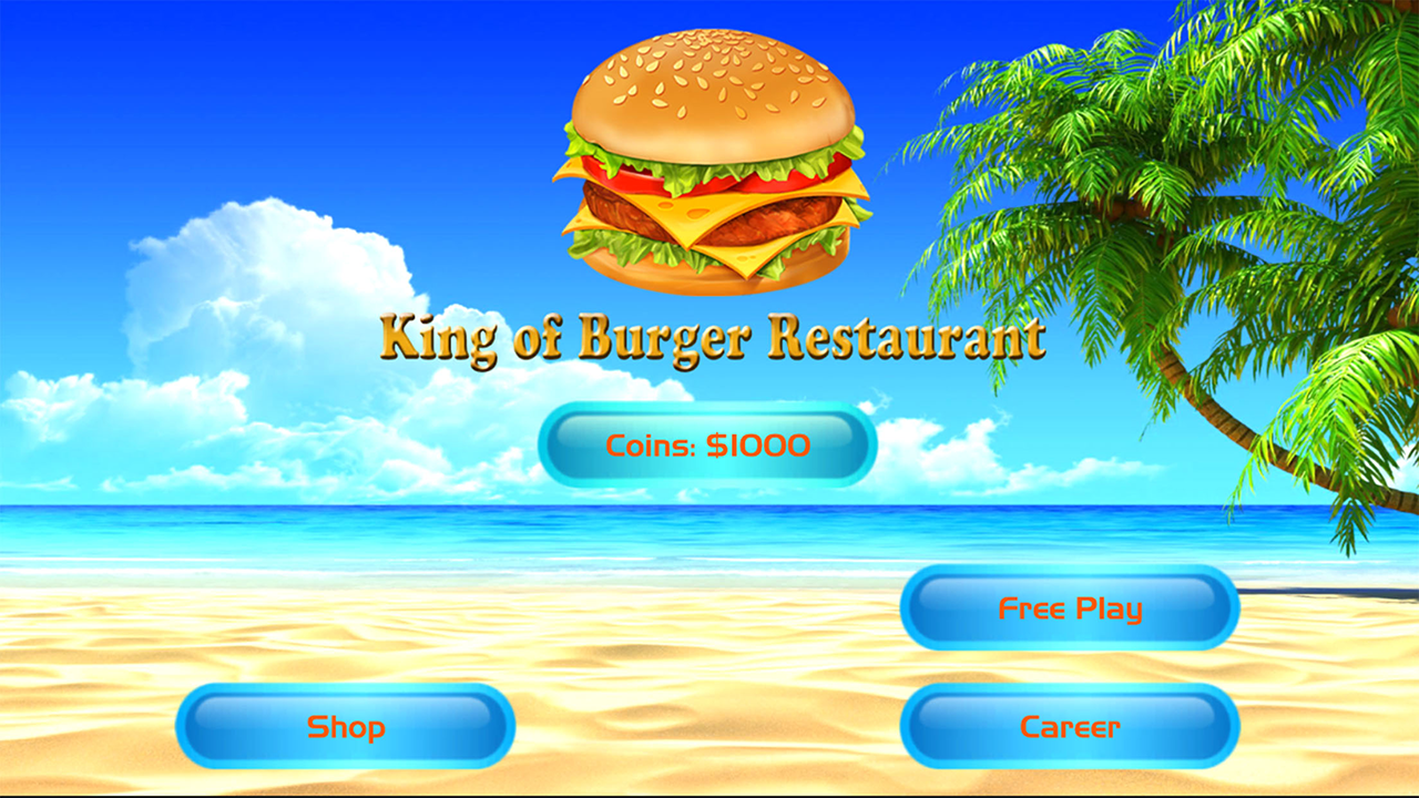 Cuplikan Layar Game King of Burger Restaurant