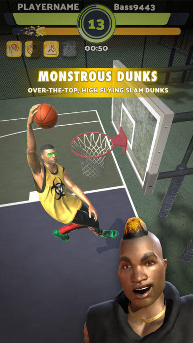 Cuplikan Layar Game Basketball Rivals