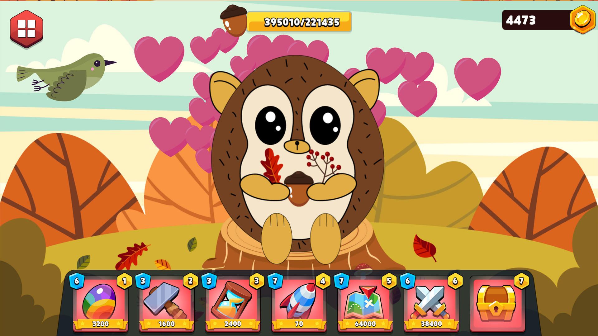Screenshot of Feed the Pets Fall Animals