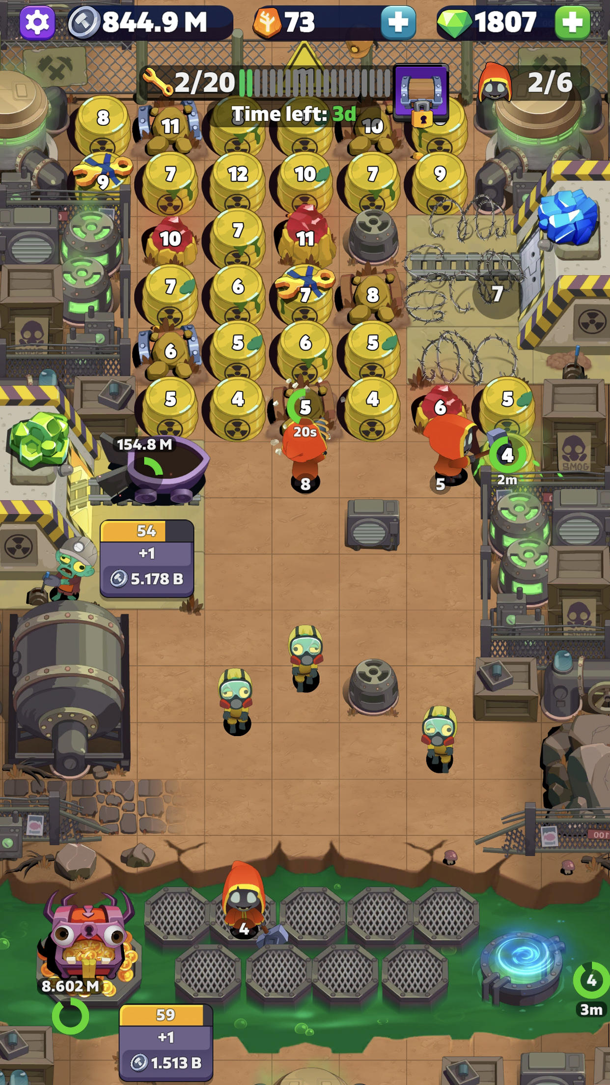 Скриншот игры Tomb Miner - Idle Merge Tycoon