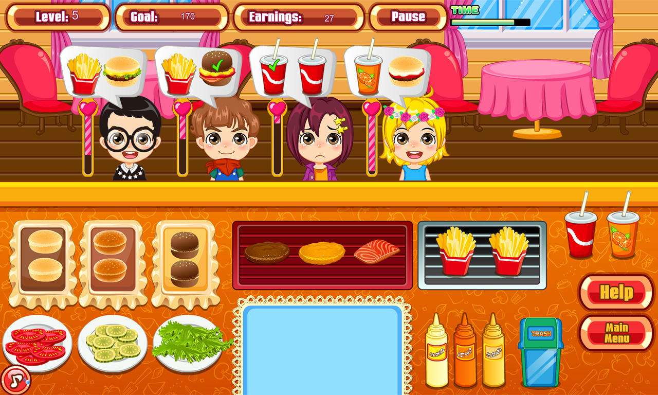 Burger Shop Maker Game Screenshot