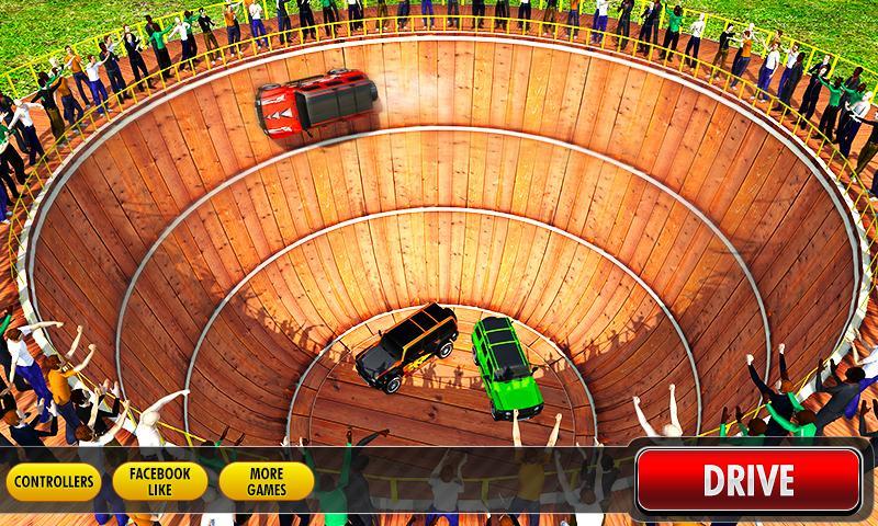 Well of Death Prado Stunt Ride Game Screenshot