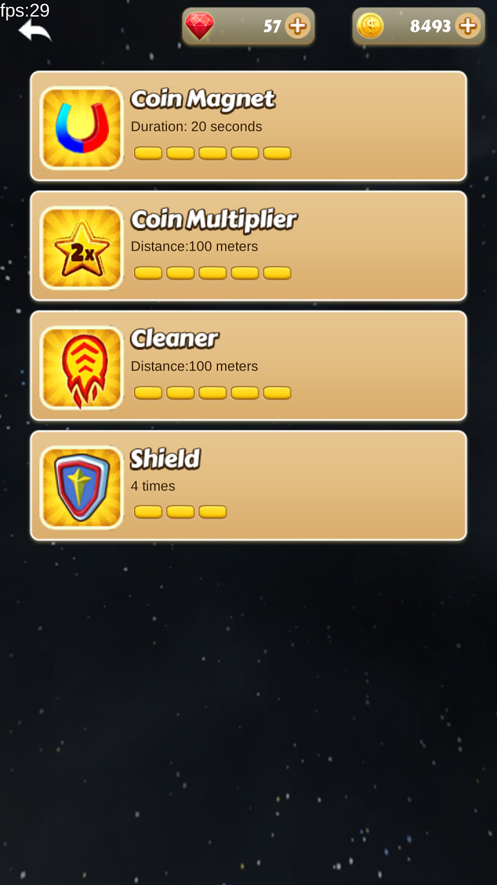 Space Rush ゲームのスクリーンショット