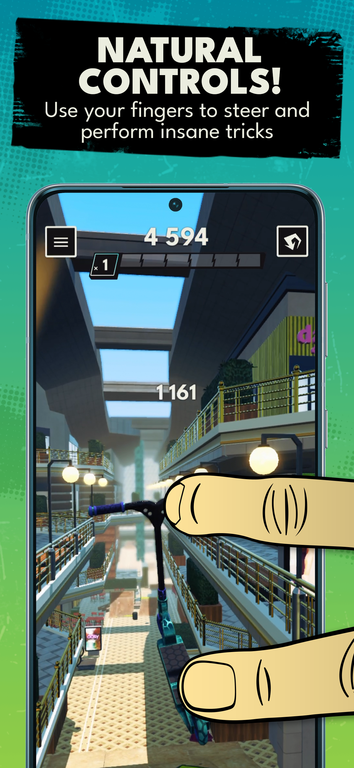 Touchgrind Scooter Game Screenshot
