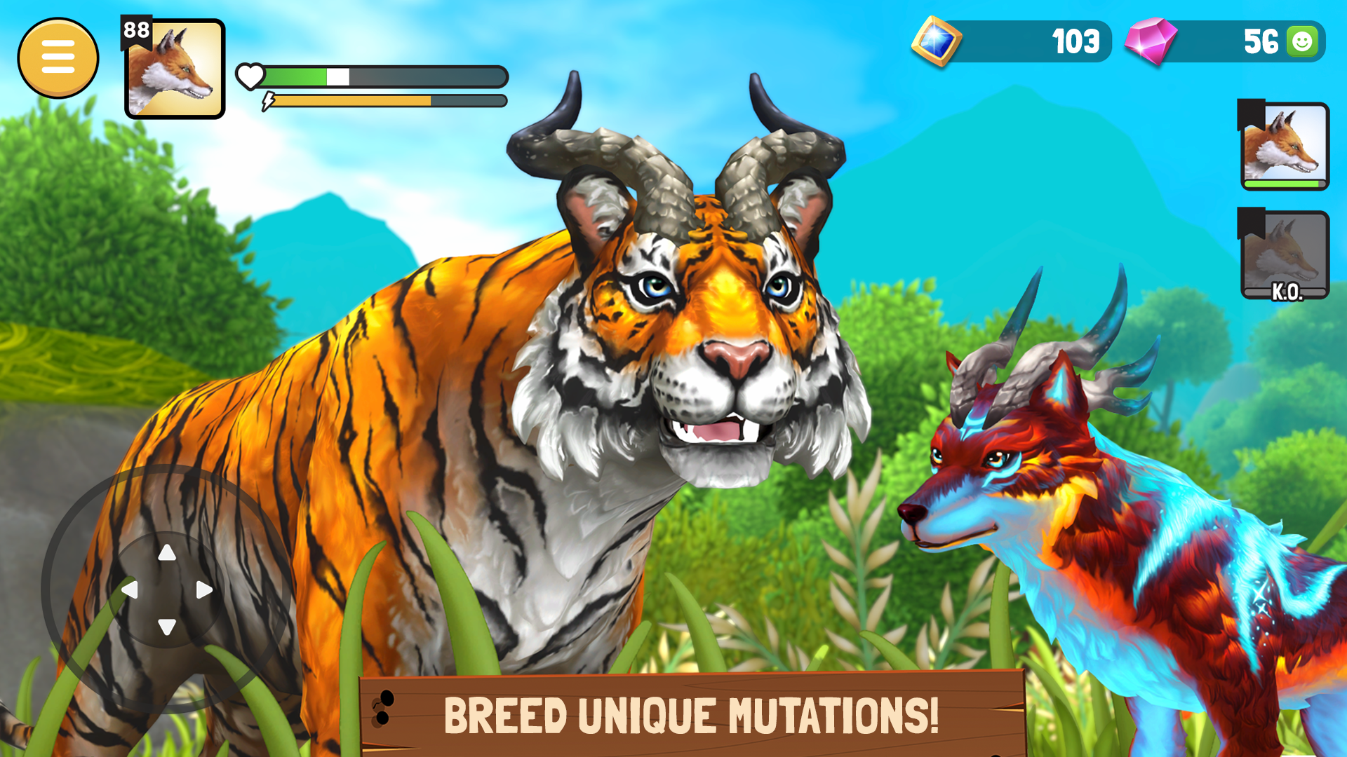 Animal Kingdoms: Wolf Sim MMO Game Screenshot