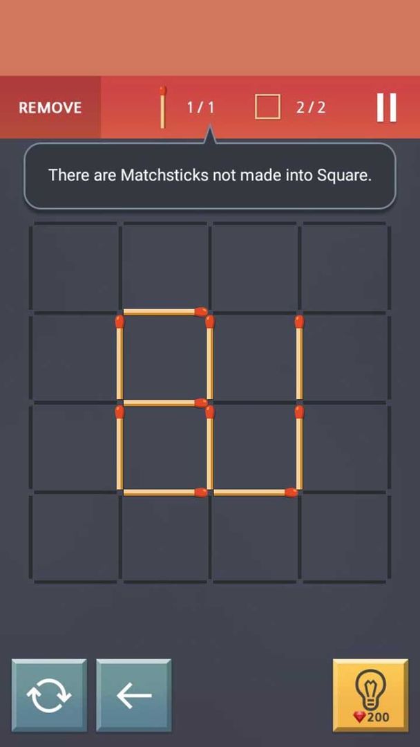 Screenshot of Matchstick Puzzle King