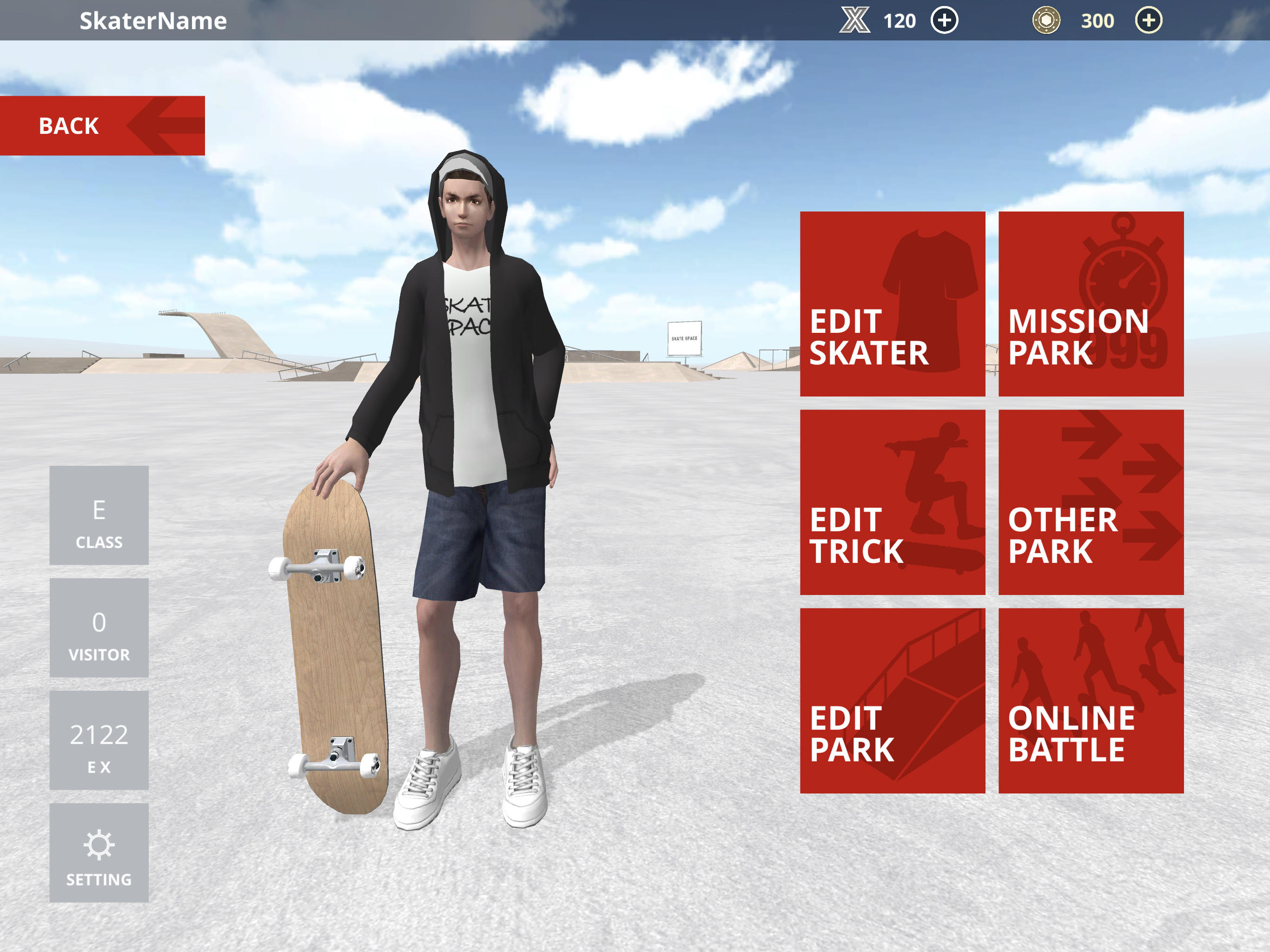 Skate Space Game Screenshot
