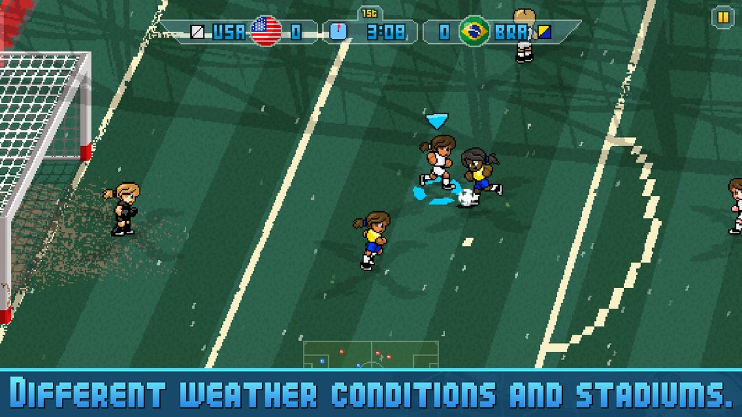 Screenshot of Pixel Cup Soccer 16