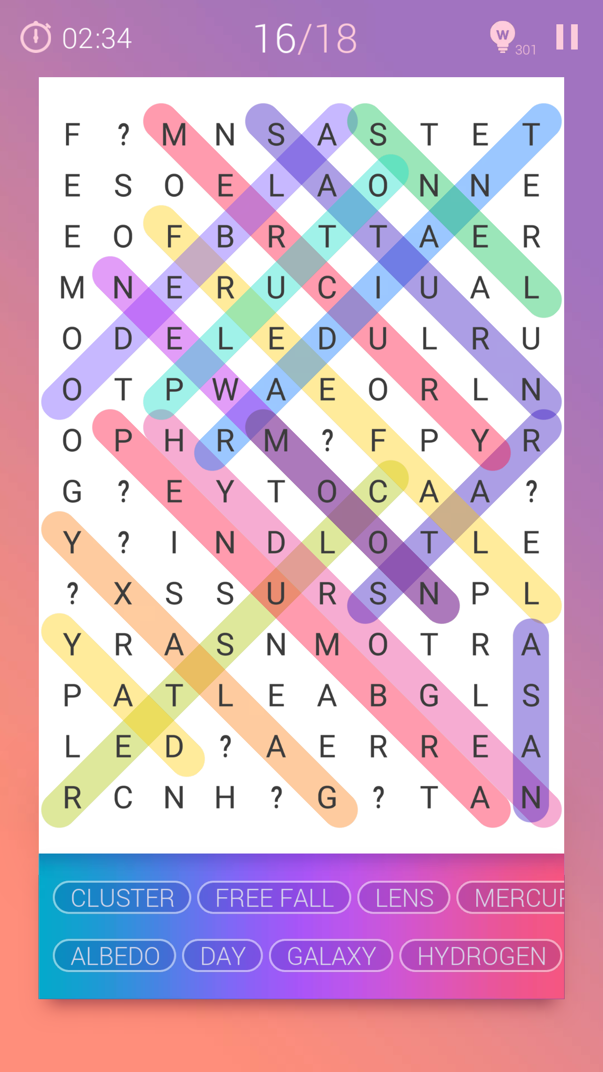 Word Search Puzzle Game Screenshot