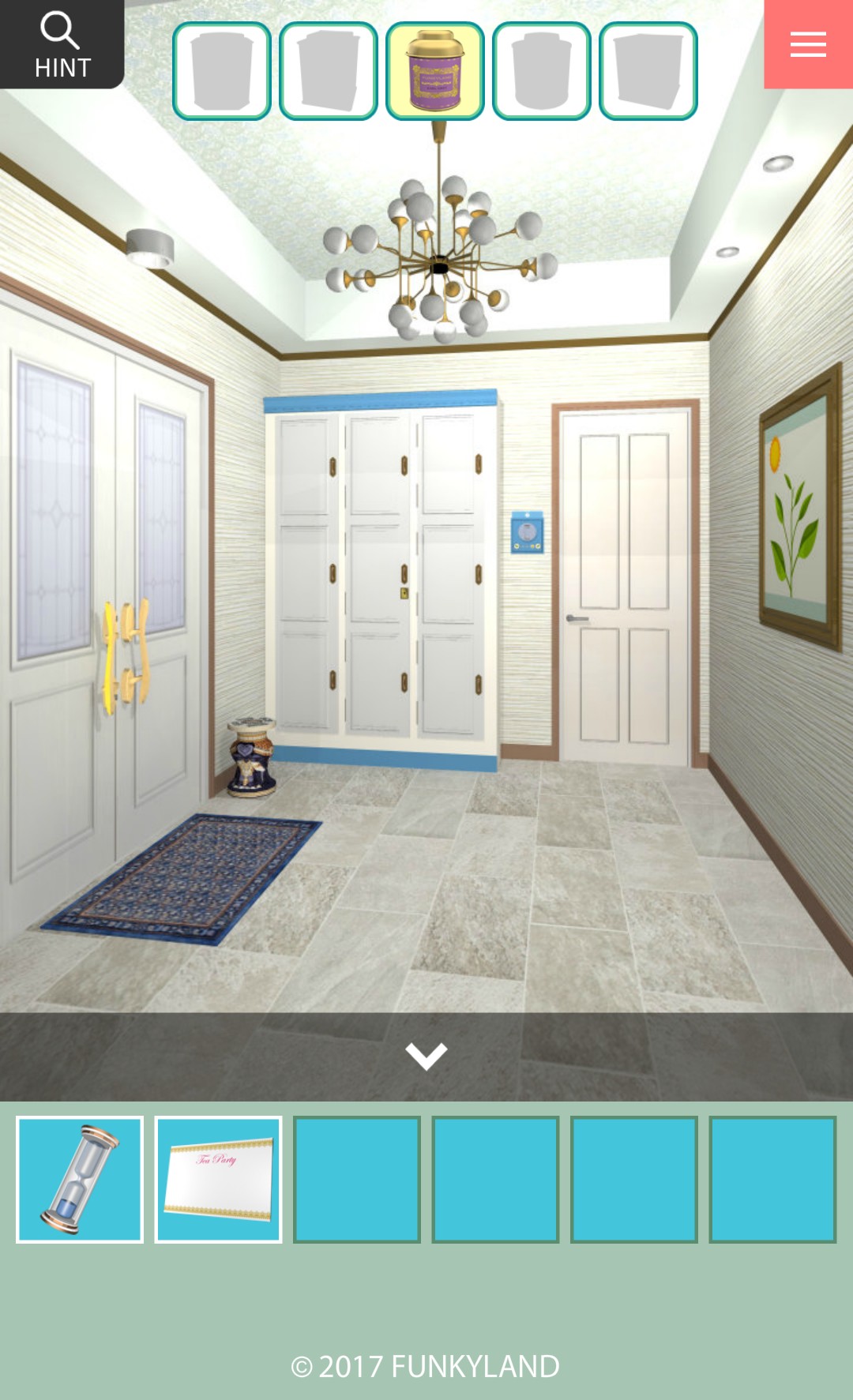 Escape a Tea Salon Game Screenshot