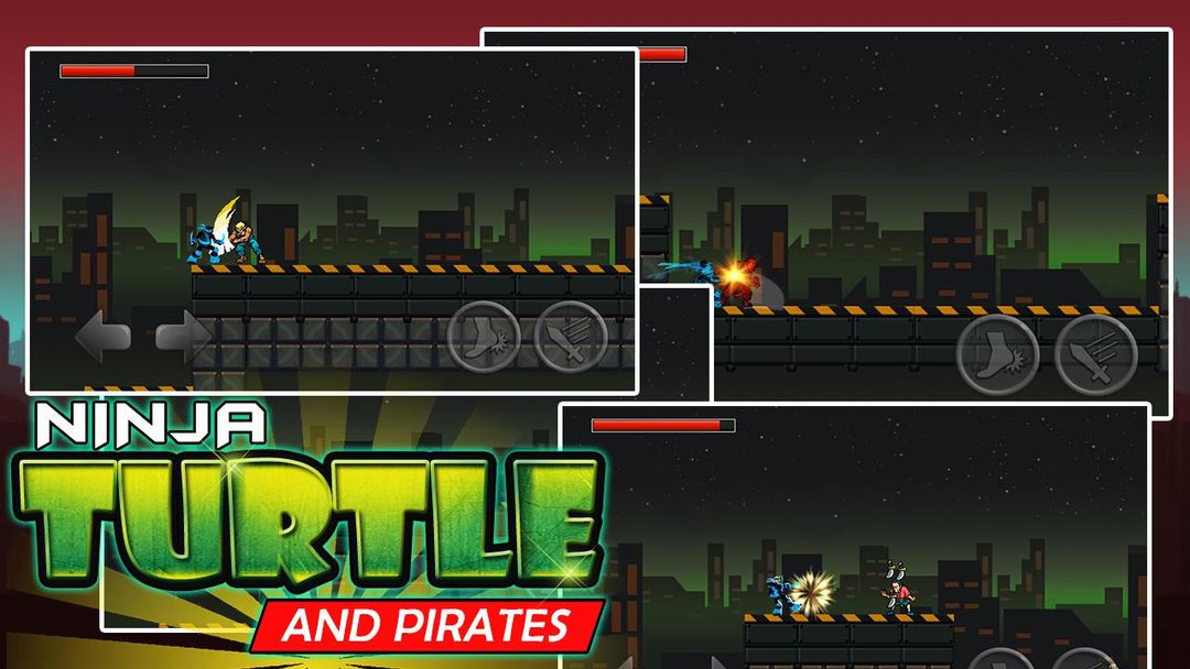 Ninja and Turtle Shadow Pirate ภาพหน้าจอเกม