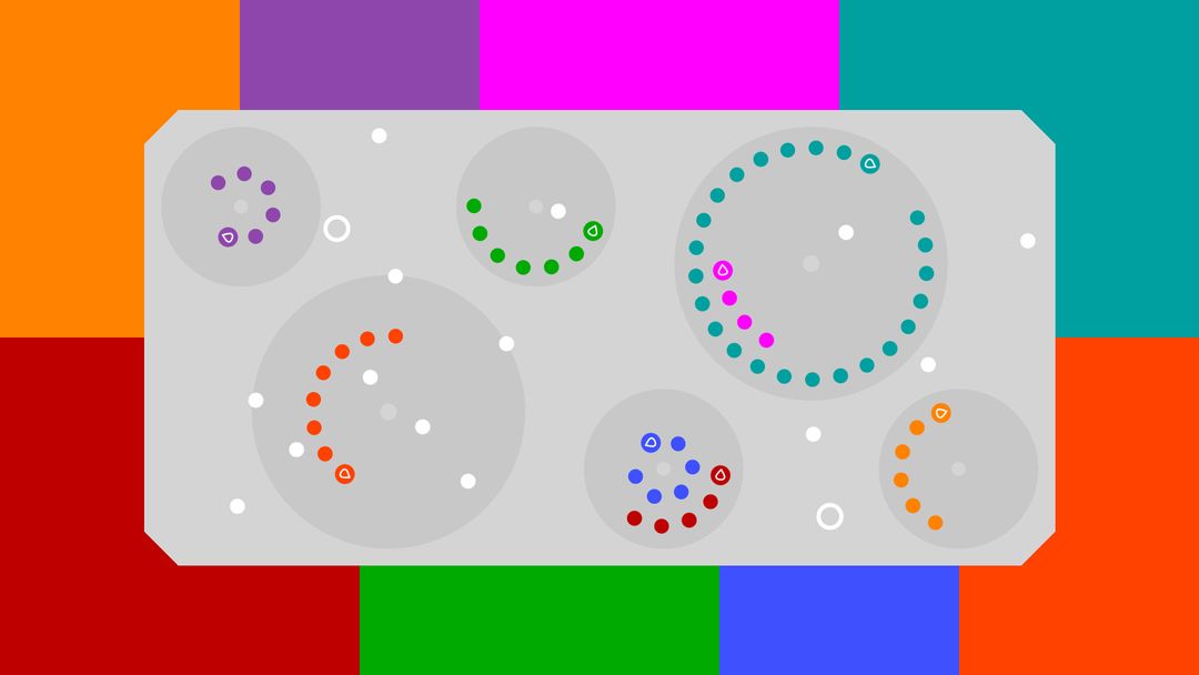 12 orbits ○ 2, 3, 4, 5, 6… 12인 게임 스크린 샷